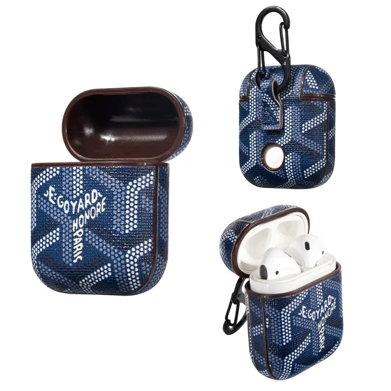 

Suitable for AirPods Wireless Bluetooth Headset PU Leather Protective Case Lagging Goya Series YH