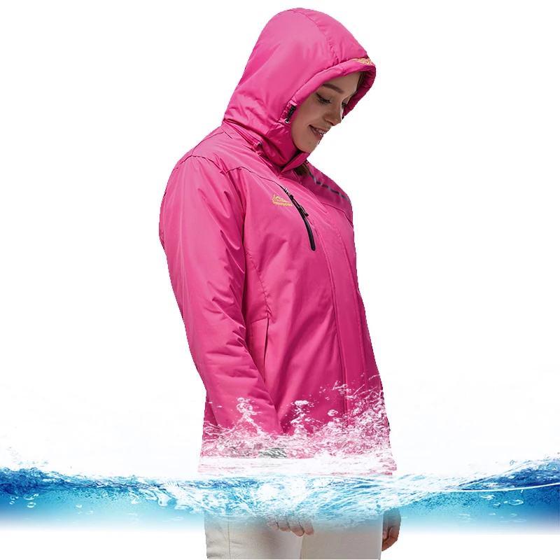 Лыжная куртка для мужчин и женщин, водонепроницаемая теплая флисовая куртка, ветрозащитная зимняя куртка для кемпинга, пешего туризма, катания на лыжах, сноуборде, мужская куртка