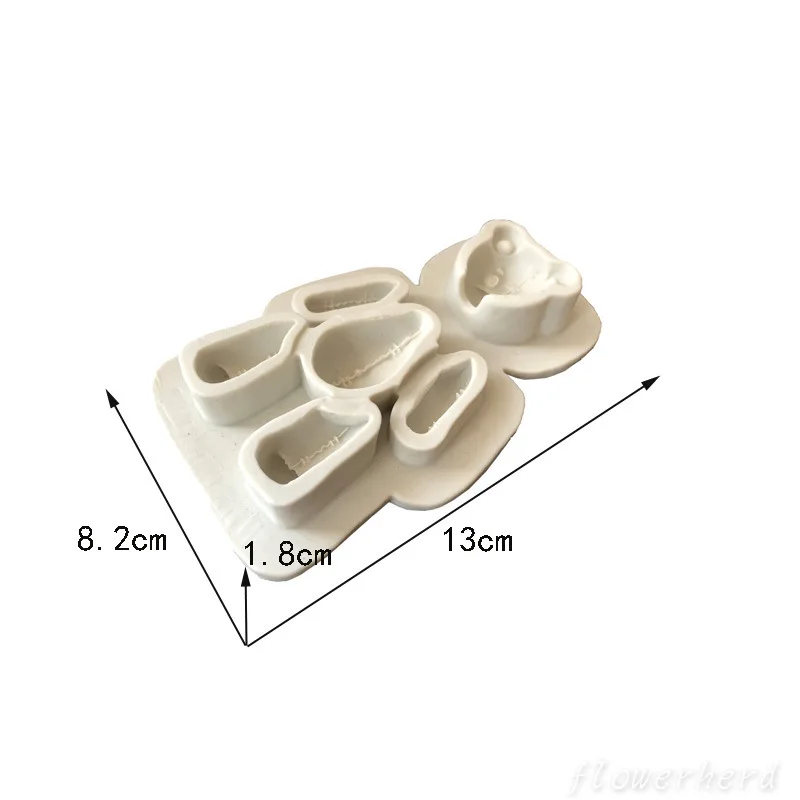 Медведь кружева силиконовые формы помадка формы украшения торта инструменты пирог на день рождения или свадьбу конфеты ремесла формы для мастики кухонные аксессуары