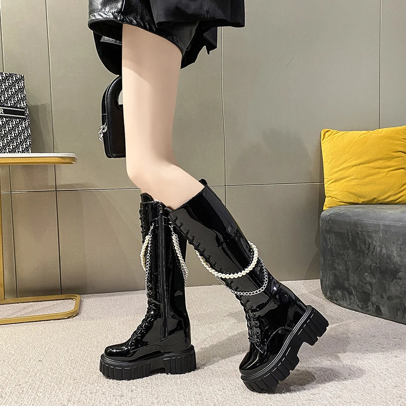 靴 TODAYFUL Platform Long Boots 23cm TODAYFUL /トゥデイフル Platform Leather Boots – ラヴィアン