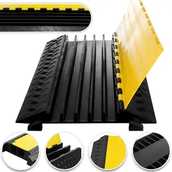 

PVC 5 Channel Wire Cover Ramp Cable Vehicle Electrical Tidy Cord Protector