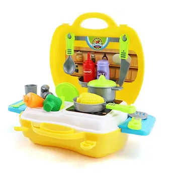

11 Types Children Pretend Play Toy Simulation Kitchen Cooking Tablewares Cash Register Suitcase Medical Doctor Pretend Toy Set