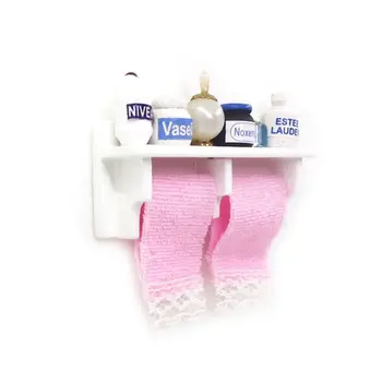 

Doll House Model Accessories Mini Exquisite Simulation Bathroom Detergent Frame Rack