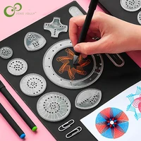 Spirograph Drawing Scratch Painting Toys Set Interlocking Gears Wheels Painting Drawing Accessories Educational Toy Spirographs 1