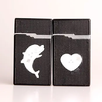 

dolphin Inflatable lighter Fashion cigarette Metal lighters Windproof smoking Grinding Wheel Lighter Outdoor Tools