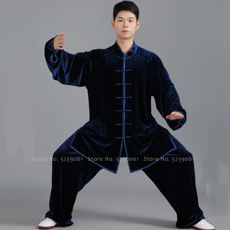 Günstig Männer Kung Fu Uniform Set Traditionelle Chinesische Hanfu Tang anzug Frauen Kampfkunst Tai Chi Outfits Bühne Leistung Cosplay Kostüm