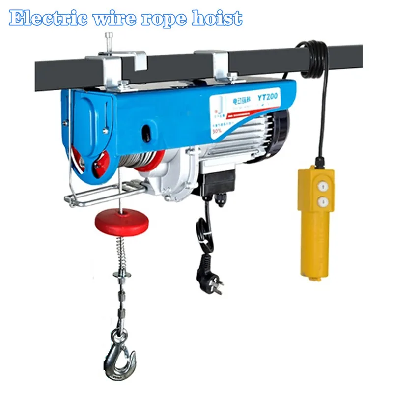 

100-1200KG 20M 220V 50Hz 1-Phase Strong Quality Mini Electric Steel Wire Rope Hoist, lifting PA Mini Block, Crane Equipment