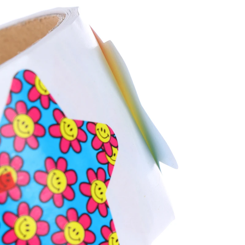 One Roll Children Stationery Stickers Tape Creative School Reward Cute Pentagram Sticker Kids Gift Toy Stickers 100pcs 3.8cm
