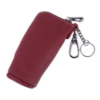 

Genuine Leather Key Bag Key Holders Keychain Casual Vintage Coin Purse For Men M6CC