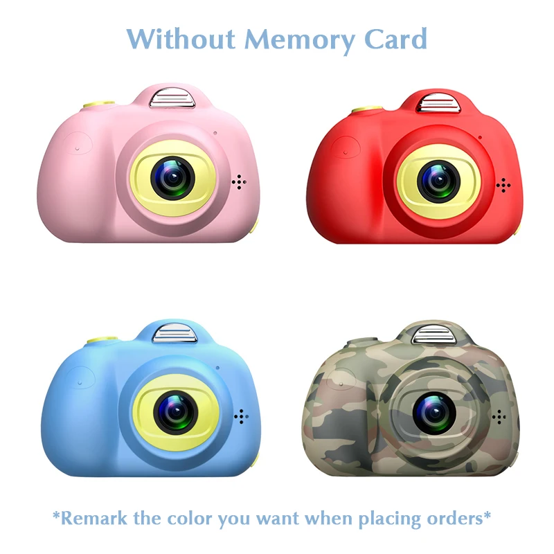 Детские блестящие Камера-игрушки для детей мини цифровой Камера s 2600W Пиксели 2 дюймов Экран развивающие игрушки 32G расширения подарки на день рождения - Цвет: without memory card