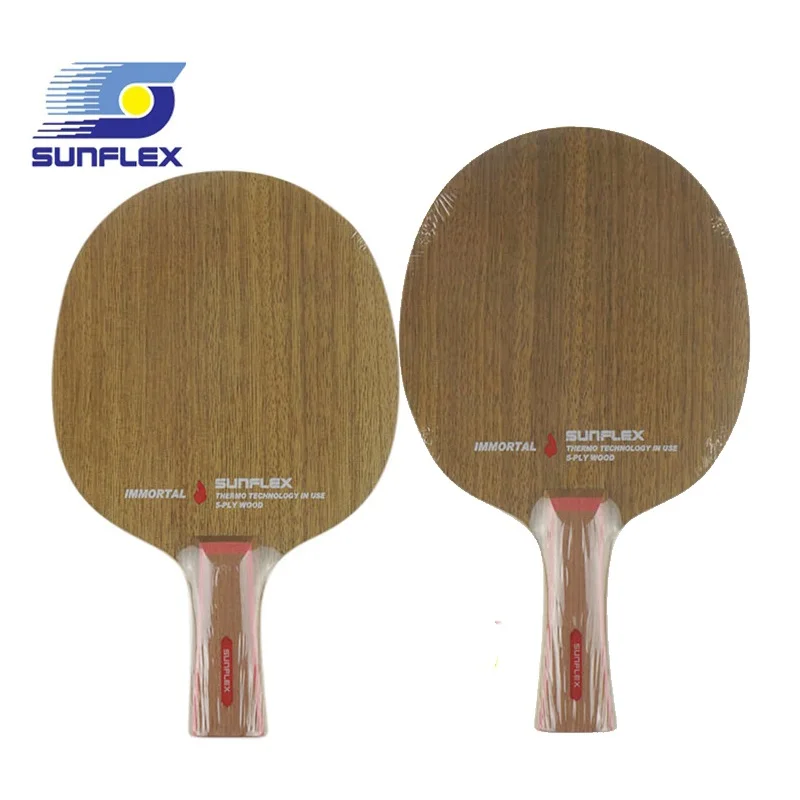 SUNFLEX IMMORTAL Table Tennis Racket 5 ply wood long handle short