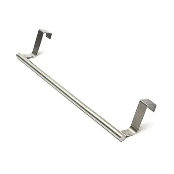 

Room Over Door Hat Coat Clothes Bag Towel Rack Hanger Holder Cabinet Pattern: 36cm,Silver