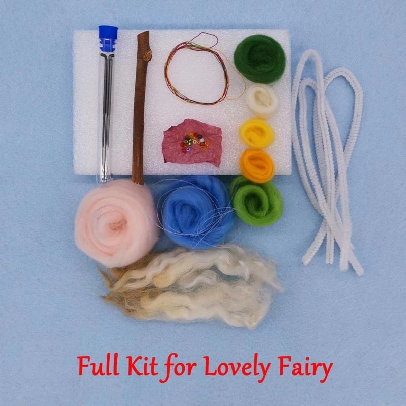 Fairy Needle Felting Kits for Beginners Adults 15cm Height Video  Description