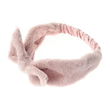 

Women Headband Plush Rabbit Ear Soft Hair Bands Cute Adorable Elastic Headband for Makeup Face Washing (Pink, Rabbit Ear Pattern