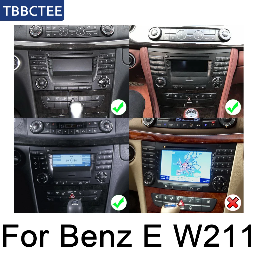 Для Mercedes Benz E Class W211 2002~ 2009 NTG автомобильный мультимедийный плеер Android автомобильный Радио Стерео gps навигация Bluetooth wifi Аудио