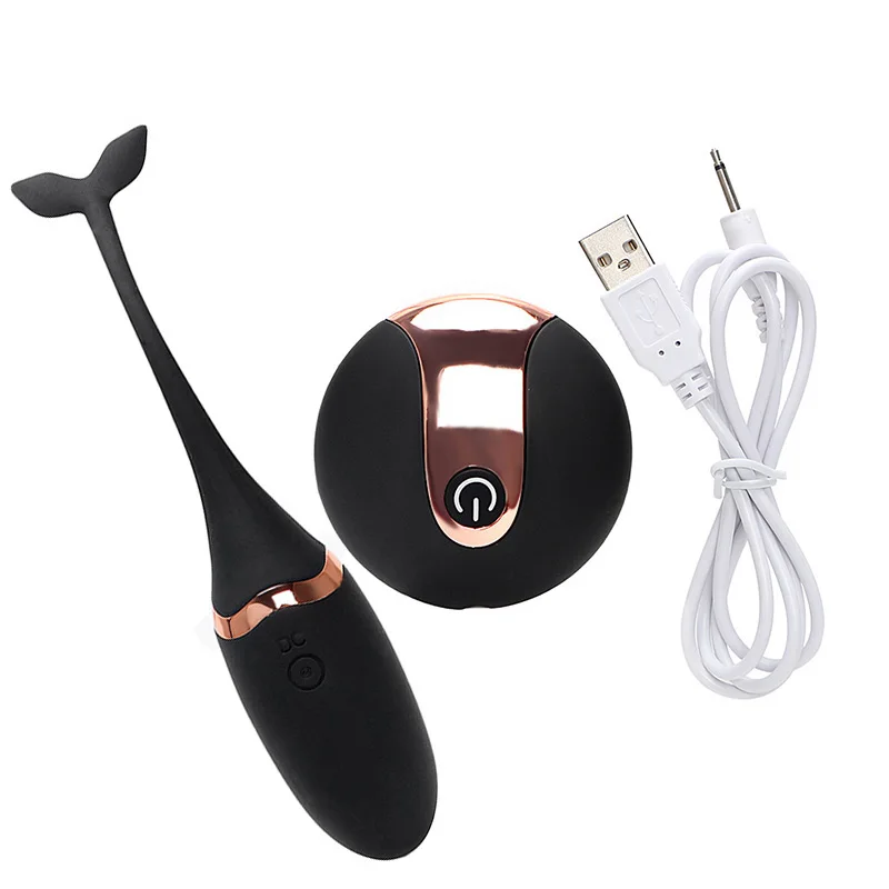 USB Recharge Wireless Remote Control Vibrating Egg Vibrator Vibrating Stick Women Massager All-shipping - Цвет: Black