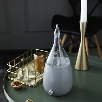 

Electric Home Ceramic Glass Aromatherapy Pure Essential Oils Diffuser Air Purifier Fog Nebulizer Aroma Smell Humidifier Grey