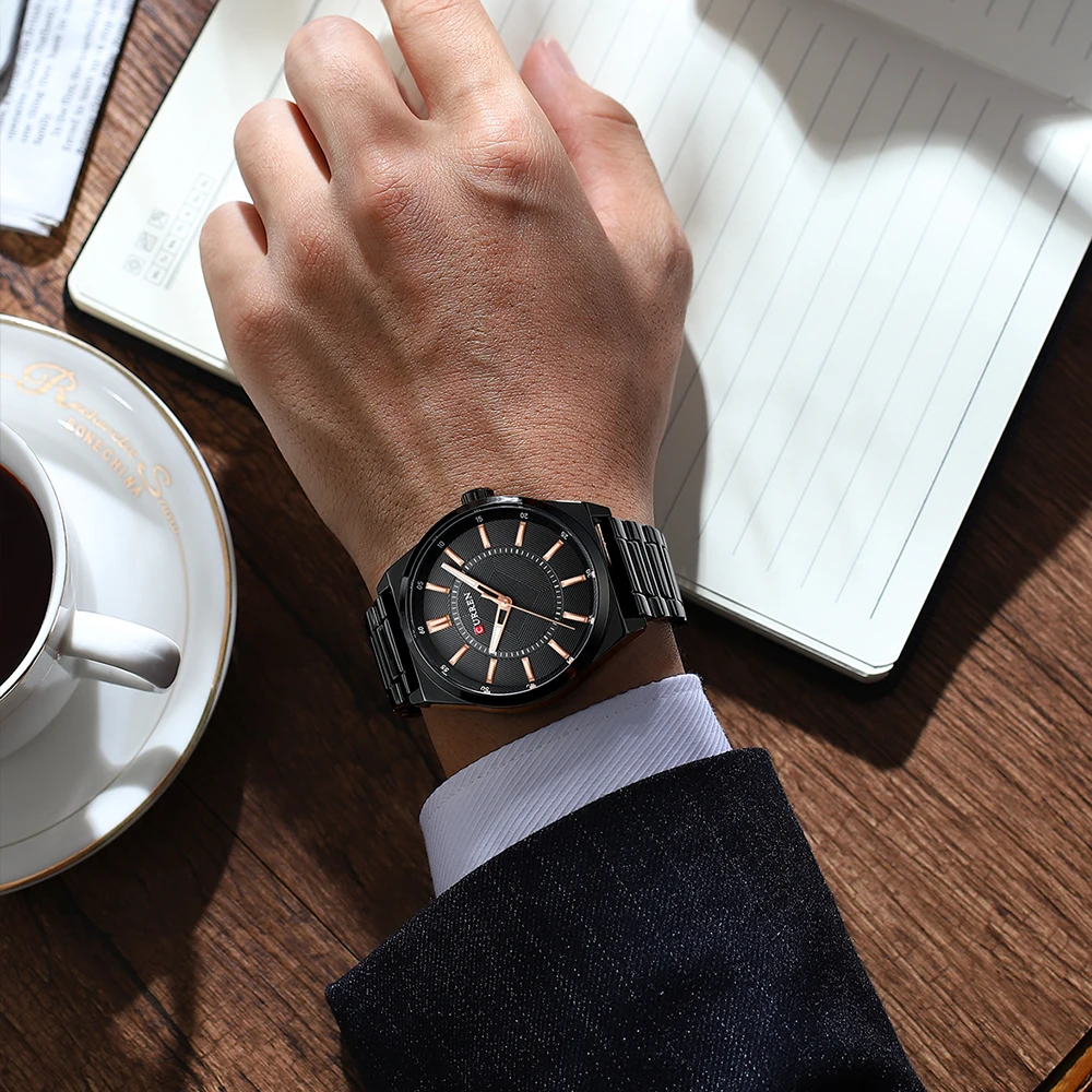 CURREN orologi uomo Top Brand lusso quarzo classico orologio da polso da  lavoro nero orologio con cinturino in acciaio inossidabile semplice|Quartz  Watches| - AliExpress
