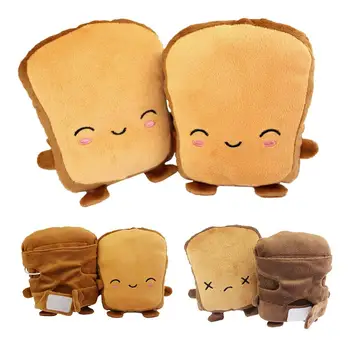 

2019 New Toast Bread Soft Hand Warmer Gloves Half Fingerless Outdoor riding Gloves