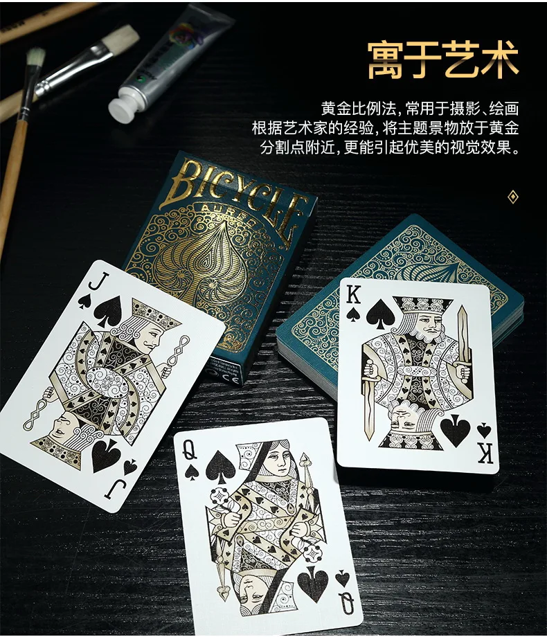 Велосипедные игральные карты Aureo Da Vinci Deck USPCC Ограниченная серия Poker Magic Card Games