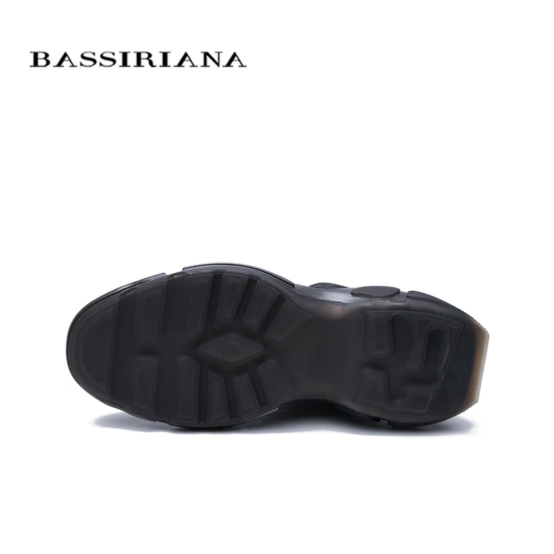 Новинка 2019 зимняя женская повседневная обувь на платформе BASSIRIANA2019 кожаная