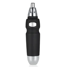 Электрический триммер для волос в носу, портативная носовая Бритва для волос, машинка для стрижки, съемная щетка для чистки головы из нержавеющей стали в комплекте