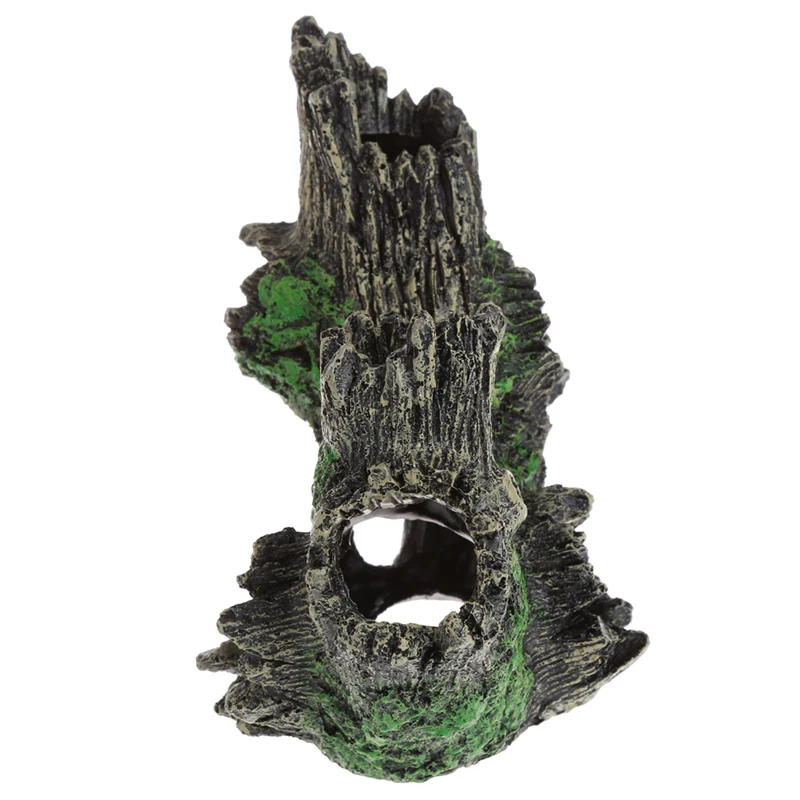 Украшение для аквариума Bole Trunk driftwwood скрытие пещера с рыбами бак Смола орнамент Прямая поставка JUL3