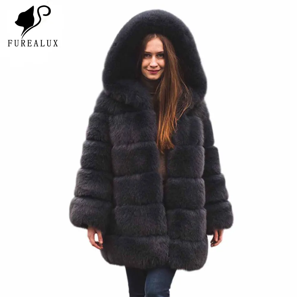 

Winter Thick Hair Fur Luxury Natural Blue Fox Fur Coats Slim Long Women Fur Coats Ladies Outerwear Colorful Private Customized