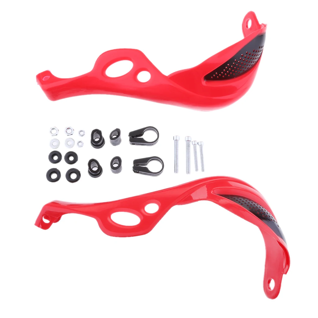 Motorcycle Handguards - 7/8inch 22mm Universal Hand Brush Guards Crash Protector plastic