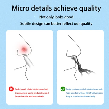 

Removal Tool Moustache For Facial Rounded Tip Pedicure Eyebrow Nose Hair Scissor Safety Trimming Professional Stainless Steel