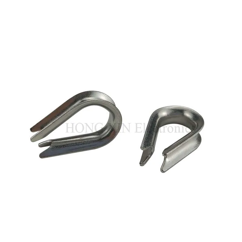 225Pcs/Set M1.2/1.5/2/3/4/5 Stainless Steel Thimble and 6-Size Aluminum Crimping Loop Sleeve Assortment Kit thimble and sleeve kit