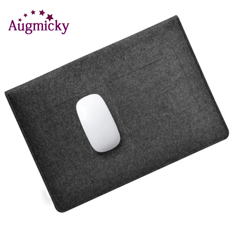NEW Wool Felt Soft Sleeve Laptop Bag For Macbook Air Pro Retina 11 13 15 inch Notebook Tablet Carry Case Cover for HP Dell