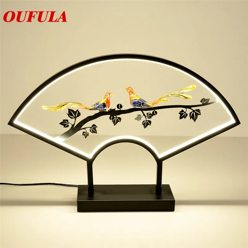 

OUTELA Table Lamp Desk Resin Modern Contemporary Office Creative Decoration Bed LED Lamp for Foyer Living Room Bed Room