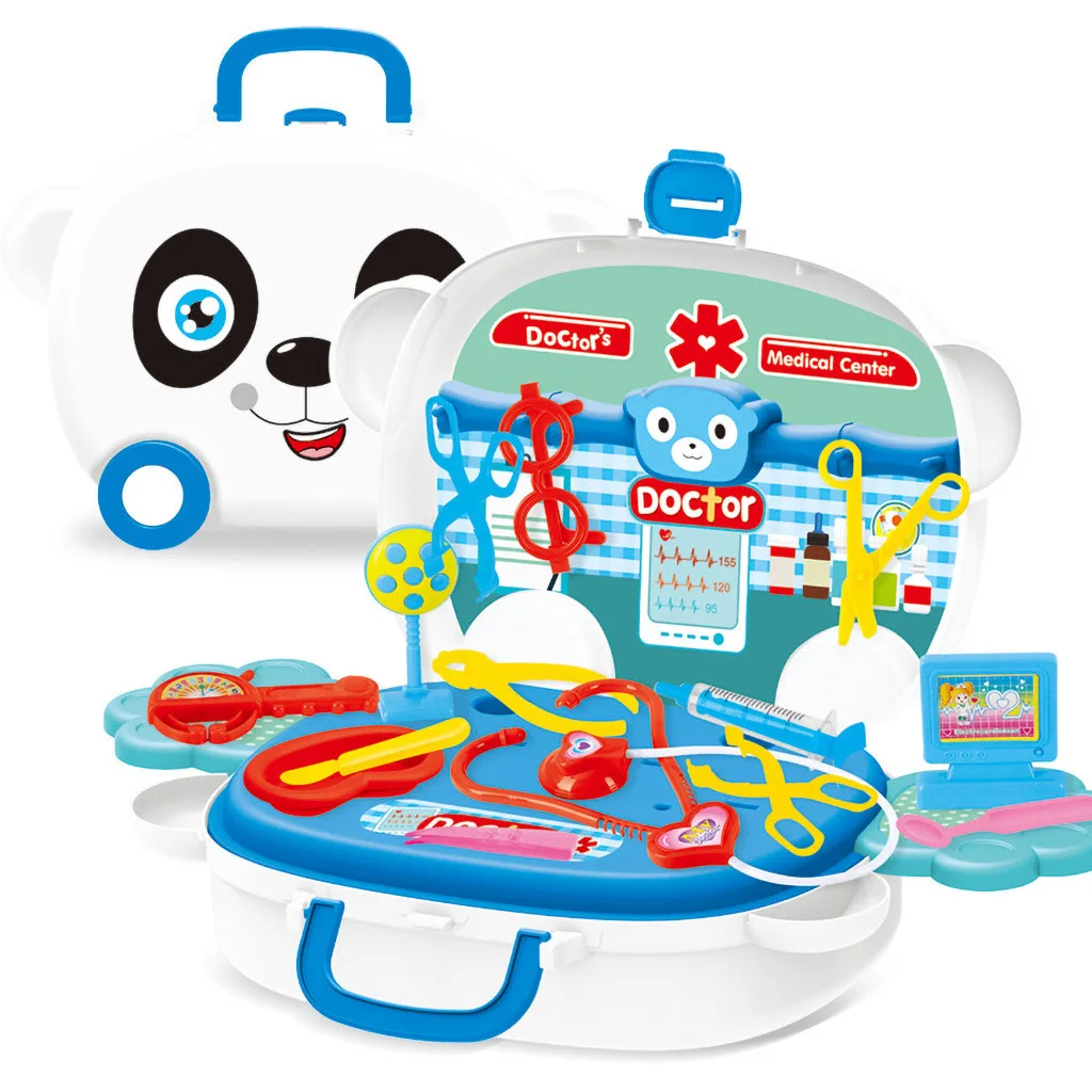 Детский игрушечный чемоданчик с изображением доктора, медицинская игра, игрушка для ролевых игр, чемоданчик, медицинский набор, игрушки для детей, подарки# G35