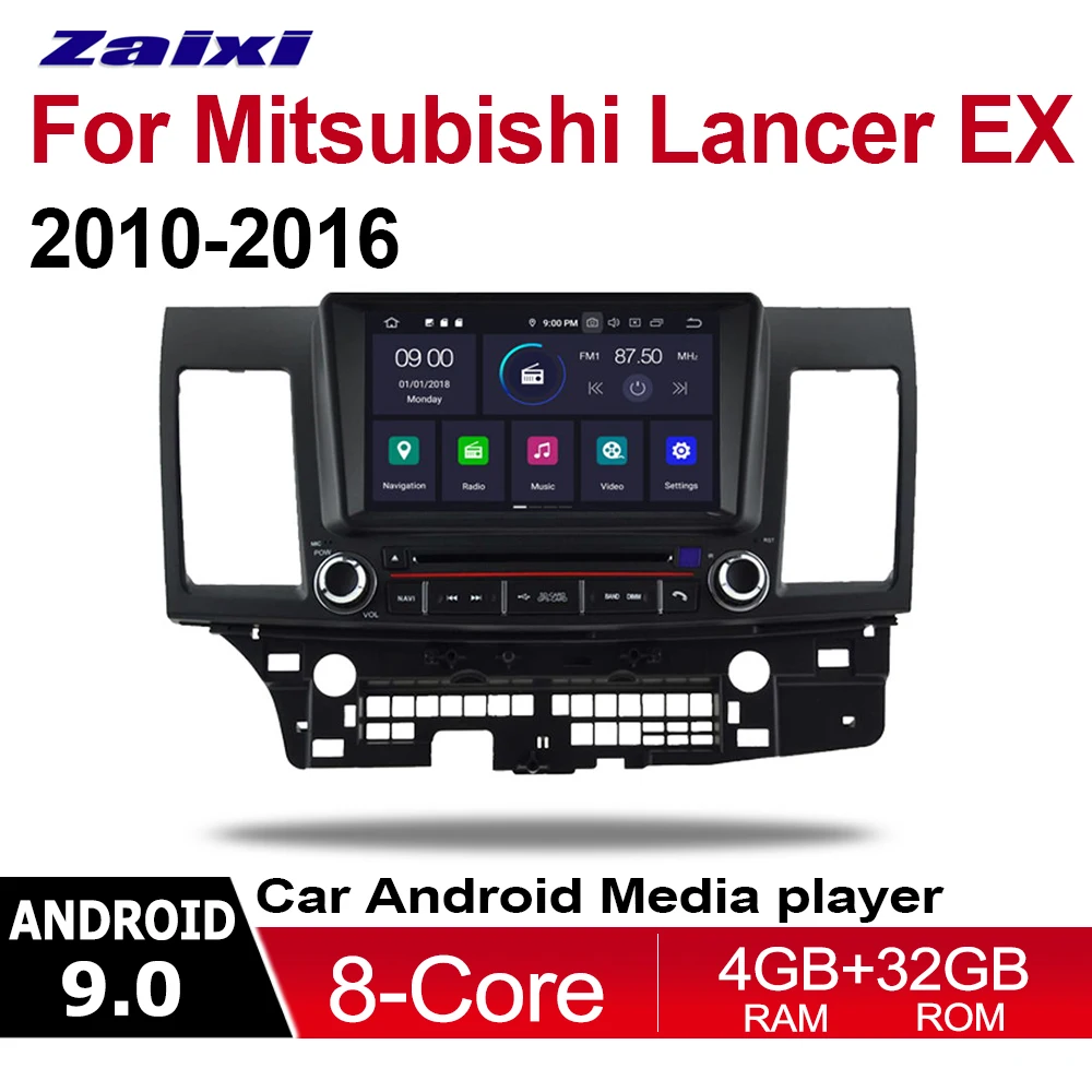 Car DVD For Mitsubish Lancer EX 2010 2011 2012-2017 2018 2019 Accessories Radio GPS Navigation Multimedia Player System | Автомобили и