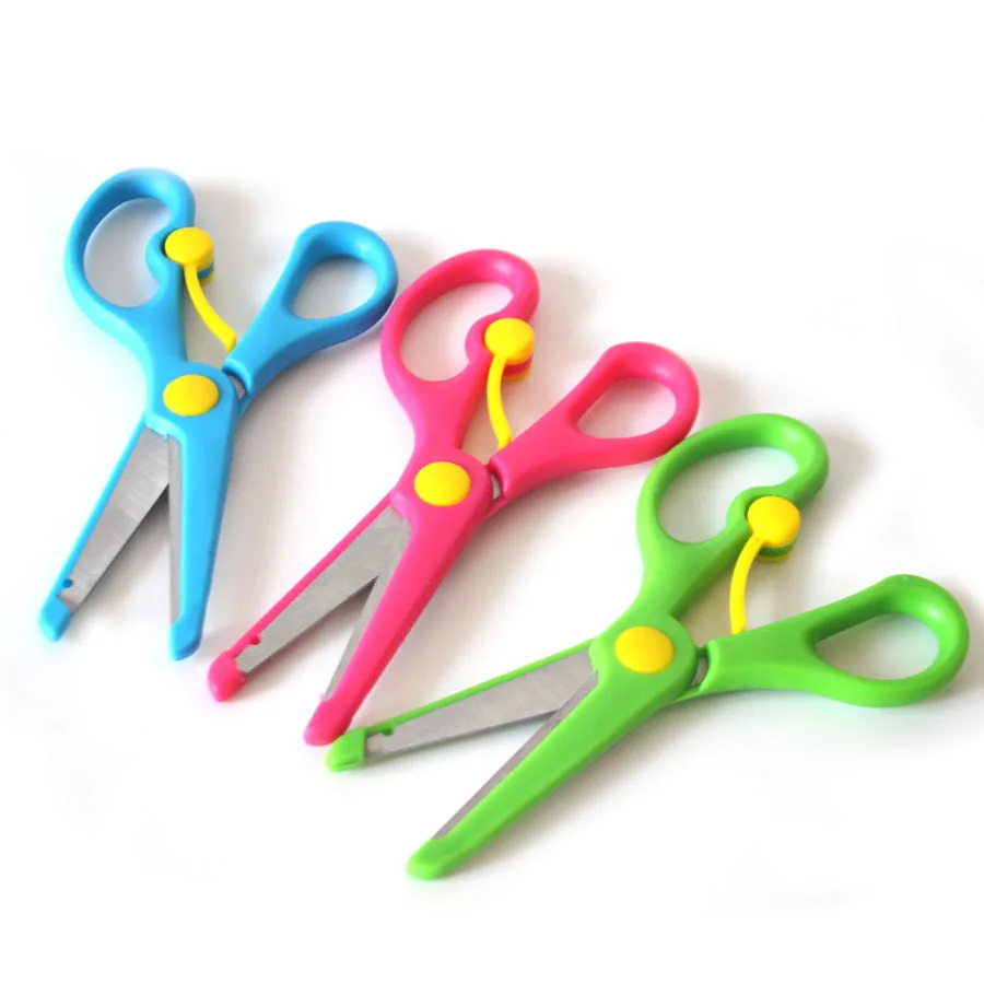 Креативные детские Студенческие lygpin квалифицированные безопасные ножницы ручной работы маленькие пластиковые сумки край не повредит руки цветочные ножницы