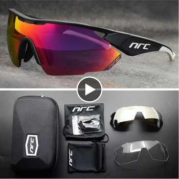 NRC-Gafas de Ciclismo para hombre, UV400, TR90, para deportes de bicicleta de montaña