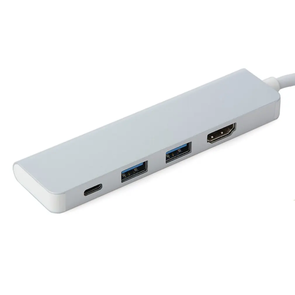 USB C к HDMI адаптер 4 K type C адаптер многопортовый AV конвертер 3,0 порт и зарядный порт для MacBook Pro Chromebook Pixel