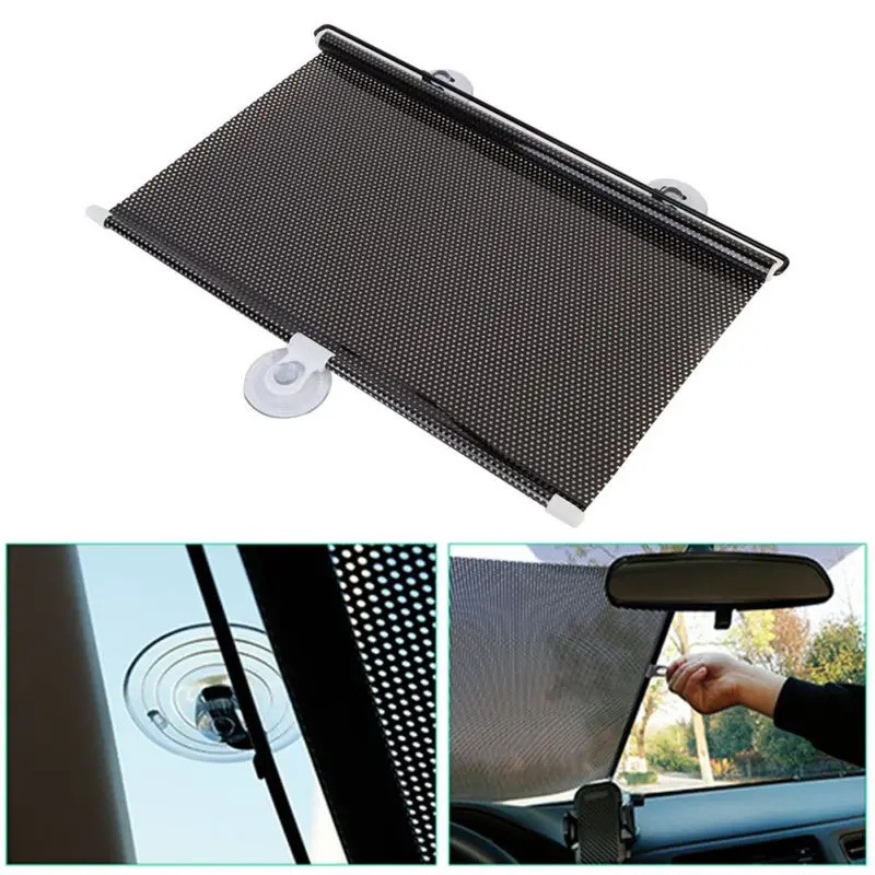 Car Windshield Sun Shade Retractable Sunshade Easy To Install And Use Keep Your Vehicle Cool