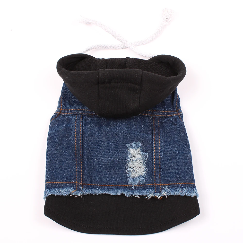 Dog Cat Jacket Vest Denim Pet Puppy Coat Hoodie Spring/Autumn Clothing Apparel - Image 5