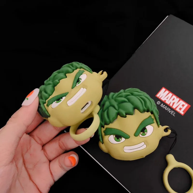 Marvel hero для Apple Airpods 1/2 чехол защитный чехол милый Bluetooth чехол для наушников Модный мягкий силиконовый чехол s гарнитура Capa