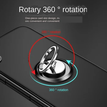 

1Pcs Mobile Phone Socket Holder Universal 360 Degree Rotation Finger Ring Holder Magnetic Car Bracket Stand Accessories