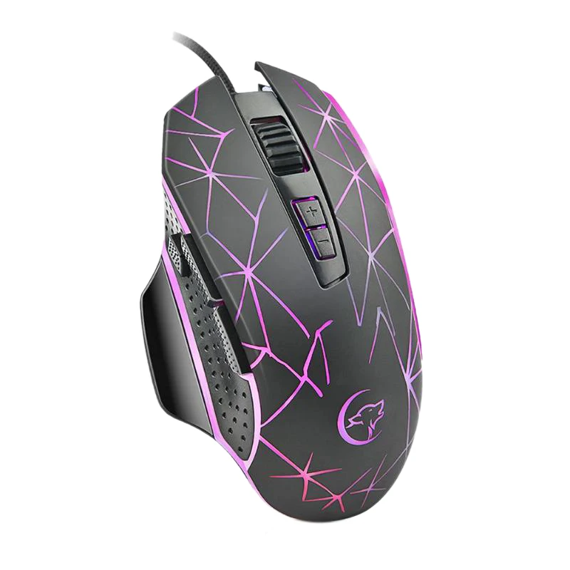  G816 Gaming Mouse Usb Wired Optical Game Mouse 3200 Dpi Adjustable 9 Buttons Backlight Mice For Pub