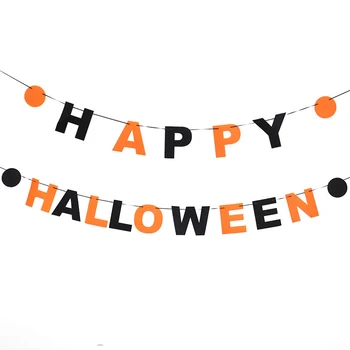 

Halloween Party Decoration Set Happy Halloween Banners Balloons Hanging Cards Inflatable Props Set FP8