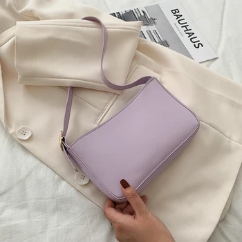 

Women's bag new 2020 spring and summer Korean version ins single shoulder fashion temperament casual baguette bag armpit bag