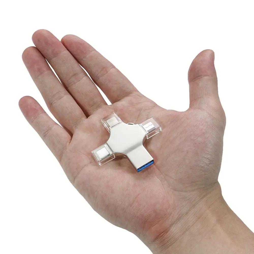 Bru Pen Drive Type c флешка usb Otg Usb Flash 3 0 флэшка для Iphone ipad Android 16 гб 32 64 128 256 Pendrive 4в1|USB