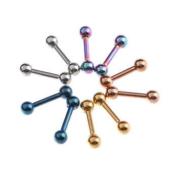 

1 pairs Stainless Steel Long Industrial Barbell ring Bar Piercing 3 4 5 mm Tragus Helix Ear Piercing Body Jewelry Unisex