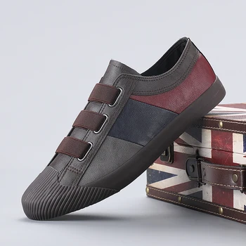 

Fashion Design shoes men Leather Mens Loafers Black Casual outdoor breathable Shoes for Men Shoes Soft Non-slip Loafers