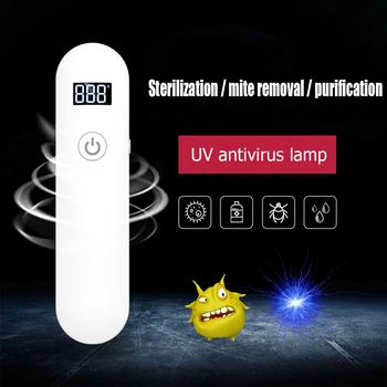 

Portable Sterilize UVC Light Disinfection Lamp Handheld Disinfection Light Bulb LED UV Sterilizing Disinfection Protection