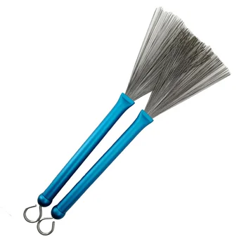 

2Pcs Metal Wire Drum Brushes Cleaning Tool Portable Jazz Musical Retractable Sticks Musical Accessories